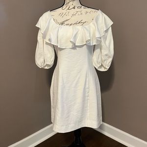 C/Meo Collective White Mini Dress, women’s M, perfect for bridal